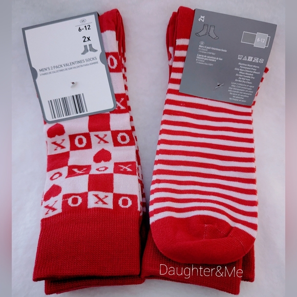 Other - VALENTINE'S ♥️ XOXO SOCKS Set of 2